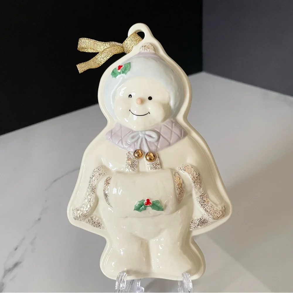 Snowman Cookie Mold Ornament by Lenox